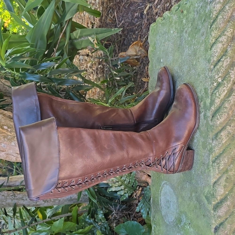 Vince Camuto drk brw sz 6.5 Bolina over the knee boots. GUC